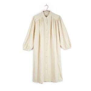 NEW UMBER & OCHRE women's samira tunic dress in yellow stripes